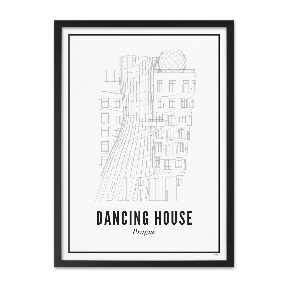 Poster von Prag - Dancing House | WIJCK.